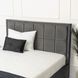 Кровать двуспальная бархатная MEBEL ELITE CARLOS Velvet 140x200 см Серый