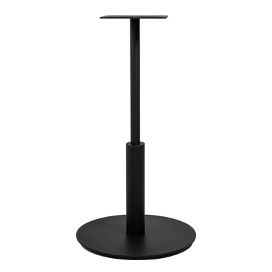 Стіл Ibiza R light Lovko 70x70 Черный метал/черный жива фотографія