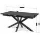 Стол раскладной MEBEL ELITE BRUNO 160(240)х90 см Черный