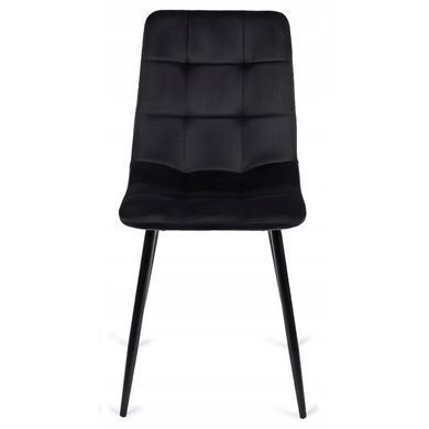 Комплект стол MEBEL ELITE HARRY 102(142)х102 см, дубовый/черный, и 6 стульев PERU реальная фотография