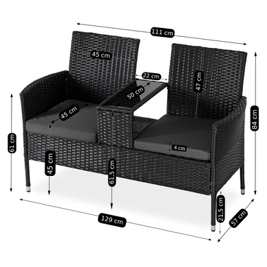 Софа MEBEL ELITE KENT Коричневый