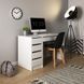 Стол туалетный письменный Perfect Home Ада/Ada 5S/120 с 5 ящиками Белый глянец