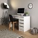 Стол туалетный письменный Perfect Home Ада/Ada 5S/120 с 5 ящиками Белый глянец