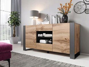 Комод WOOD Cama Дуб Вотан / Антрацит жива фотографія