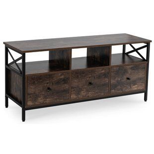 ТВ Тумба MEBEL ELITE ZONE 120 Дуб Рустик реальная фотография