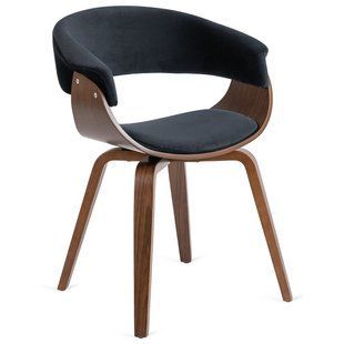 Стул бархатный MEBEL ELITE GARY Velvet, Черный/ореховый реальная фотография