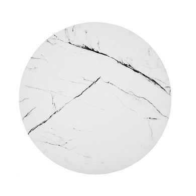Журнальний столик NUBIRA Halmar 60x60 Білий Мармур/Чорний жива фотографія