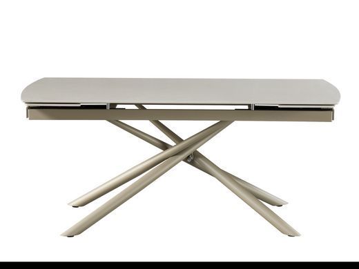 Керамический стол Пино TML-1200 VETRO 180(240)x90 Венеция деликато + капучино реальная фотография