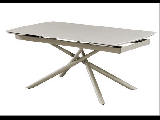 Керамический стол Пино TML-1200 VETRO 180(240)x90 Венеция деликато + капучино реальная фотография