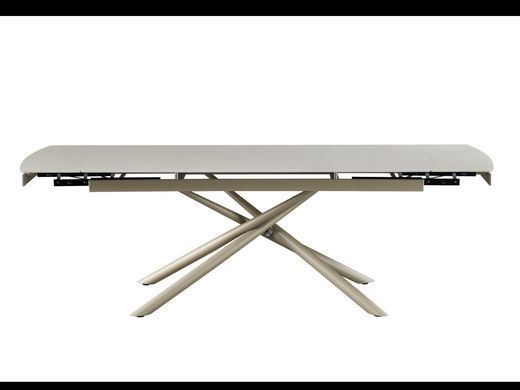 Керамический стол Пино TML-1200 VETRO 180(240)x90 Венеция деликато + капучино реальная фотография