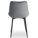 Комплект стол MEBEL ELITE HARRY 102(142)х102 см, дубовый/черный, и 6 стульев CHRIS серого цвета