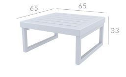 Комплект мебели для террасы Siesta Onto Mykonos Lounge Corner Set White Белый