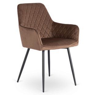Стул бархатный MEBEL ELITE BRESSO Velvet Коричневый реальная фотография