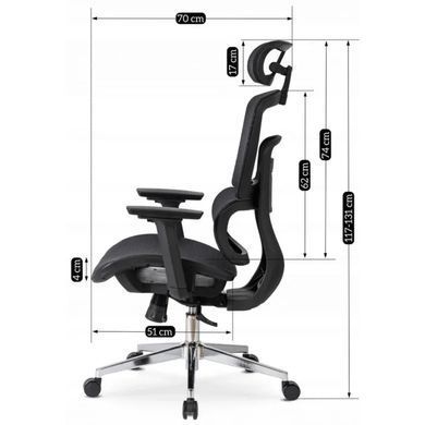 Стілець офісний поворотний MEBEL ELITE ROMEO Чорний жива фотографія