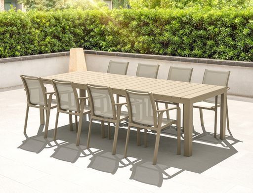 Стол Siesta Onto Atlantic Table 210/280 Taupe реальная фотография