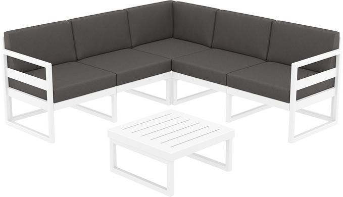 Комплект мебели для террасы Siesta Onto Mykonos Lounge Corner Set White Белый
