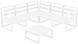 Комплект мебели для террасы Siesta Onto Mykonos Lounge Corner Set White Белый