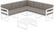 Комплект мебели для террасы Siesta Onto Mykonos Lounge Corner Set White Белый