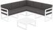 Комплект мебели для террасы Siesta Onto Mykonos Lounge Corner Set White Белый