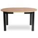 Комплект стол MEBEL ELITE HARRY 102(142)х102 см, дубовый/черный, и 6 стульев PERU беж