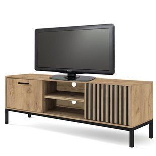 ТВ Тумба LAMINO RTV-1 Halmar Крафтовий Дуб / Чорний жива фотографія