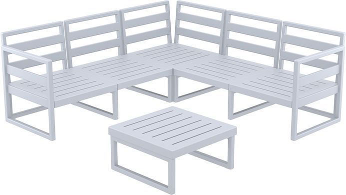 Комплект мебели для террасы Siesta Onto Mykonos Lounge Corner Set Gray Серый