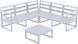 Комплект мебели для террасы Siesta Onto Mykonos Lounge Corner Set Gray Серый