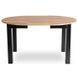 Комплект стола MEBEL ELITE HARRY 102(142)х102 см дуб Craft/черный, и 6 черных стульев PERU