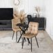 Стол MEBEL ELITE LAUREN 60X60 Орех/черный