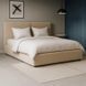 Кровать двуспальная MEBEL ELITE MARSYLIA Sztruks 140x200 см Беж