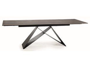 Стіл Обідній WESTIN CERAMIC Signal 180(260)X90 Ефект Дерева / Чорний жива фотографія