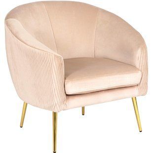 Крісло м'яке STELLA Velvet MEBEL ELITE Беж