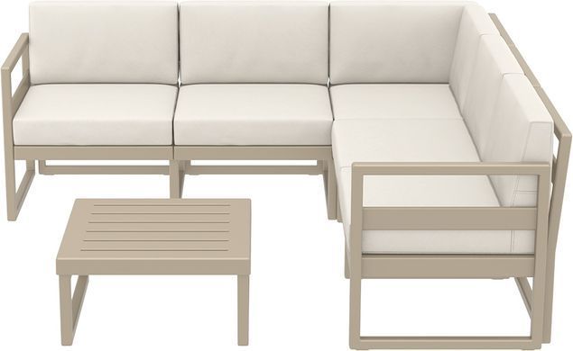 Комплект мебели для террасы Siesta Onto Mykonos Lounge Corner Set Taupe Бежевый