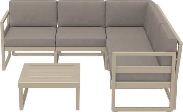 Комплект мебели для террасы Siesta Onto Mykonos Lounge Corner Set Taupe Бежевый