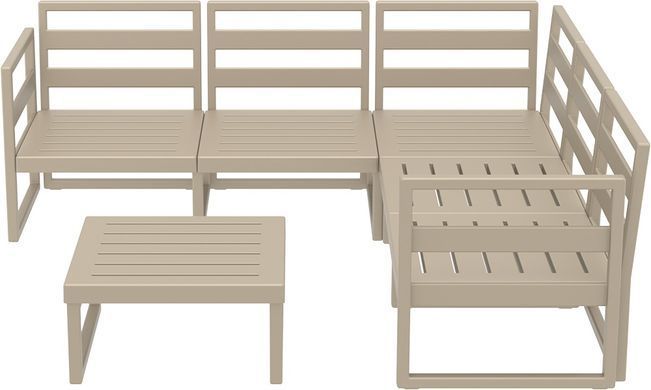 Комплект мебели для террасы Siesta Onto Mykonos Lounge Corner Set Taupe Бежевый