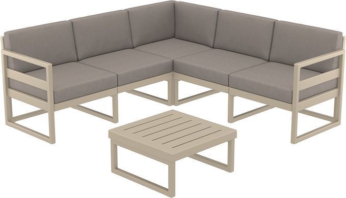 Комплект мебели для террасы Siesta Onto Mykonos Lounge Corner Set Taupe Бежевый