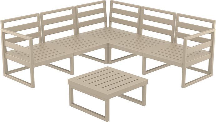 Комплект мебели для террасы Siesta Onto Mykonos Lounge Corner Set Taupe Бежевый