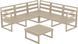 Комплект мебели для террасы Siesta Onto Mykonos Lounge Corner Set Taupe Бежевый
