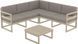 Комплект мебели для террасы Siesta Onto Mykonos Lounge Corner Set Taupe Бежевый