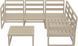 Комплект мебели для террасы Siesta Onto Mykonos Lounge Corner Set Taupe Бежевый