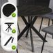 Стіл MEBEL ELITE LAUREN 80X80 Чорний