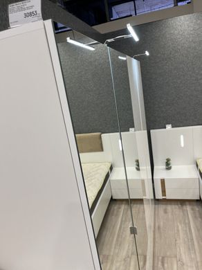 Шкаф для одежды Perfect Home Арко / Arco 4-дверный с зеркалом 4D2S/220 Белый глянец/дуб грандсон реальная фотография