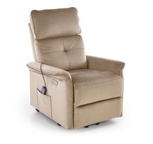 Крісло розкладне SEMIR 2 Velvet Halmar Бежевий