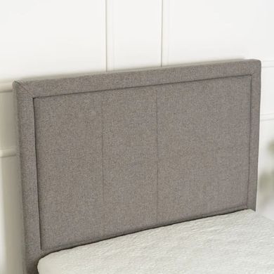 Кровать односпальная бархатная MEBEL ELITE ELIF Velvet 90x200 см с дополнительным спальным местом Серый реальная фотография