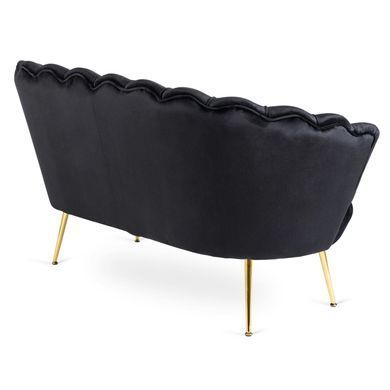 Софа MEBEL ELITE ZENDAYA 138 см Черный