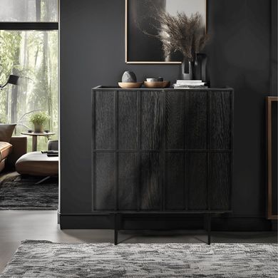 Комод MEBEL ELITE NAMBINO Чорний жива фотографія