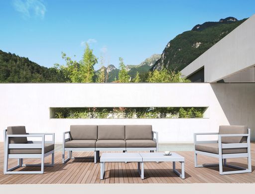 Комплект мебели для террасы Siesta Onto Mykonos Lounge Set XL Gray Серый