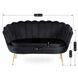 Софа MEBEL ELITE ZENDAYA 138 см Черный