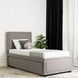 Кровать односпальная бархатная MEBEL ELITE ELIF Velvet 90x200 см с дополнительным спальным местом Серый