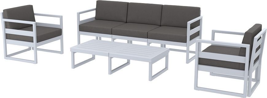 Комплект мебели для террасы Siesta Onto Mykonos Lounge Set XL Gray Серый